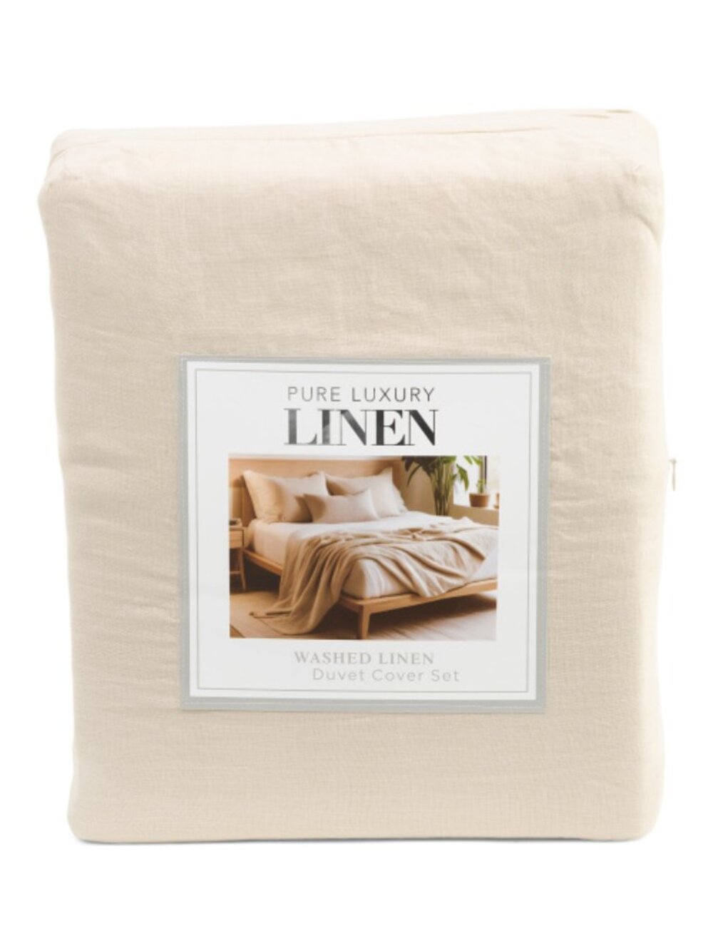 PURE LUXURY LINEN Linen Washed Duvet Cover Set